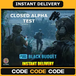 PUBG Black Budget Alpha Test Code GLOBAL