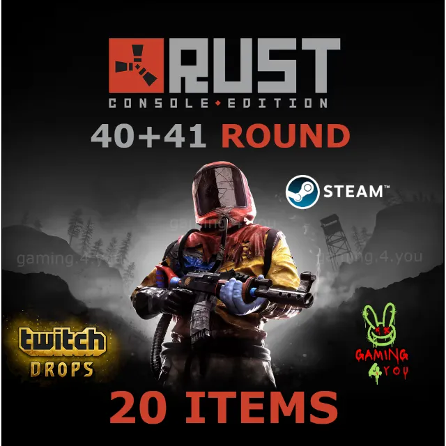 RUST 40 + 41 ROUNDs ☑️ 20/20 unique skins ☑️ TWITCH