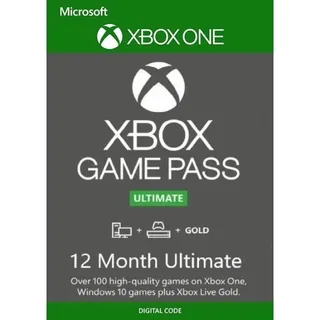 XBOX GAME PASS ULTIMATE KEY 12 MOTNTHS + 1 BONUS MONTH (ANY ACCOUNT)