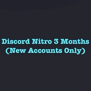 Discord Nitro 3 Months Subscription Gift ⚡️FAST DELIVERY⚡️