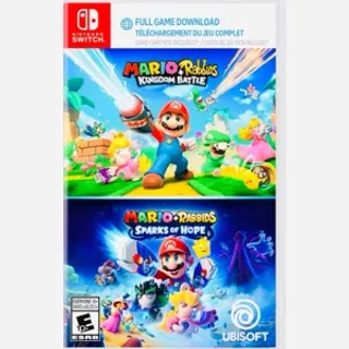 ⚡️INSTANT DELIVERY⚡️ Mario + Rabbids Kingdom Battle and Sparks of Hope Nintendo Switch