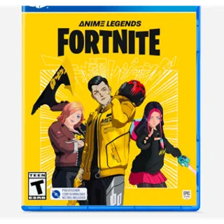 Fortnite Anime Legends Pack PlayStation Code