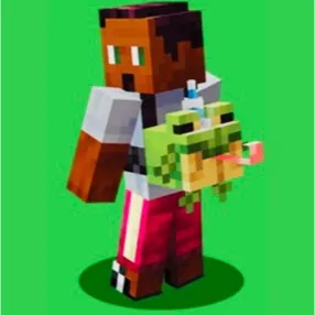⚡️FAST DELIVERY⚡️ Minecraft Party Frog Plushie Rate Skin Bedrock Edition