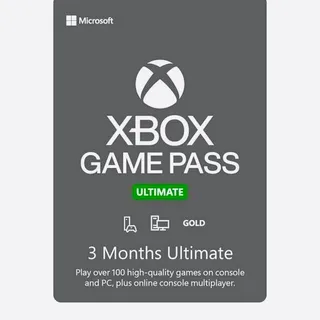 Xbox Game Pass Ultimate 3 Months New & Existing Users