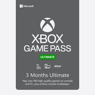 Xbox Game Pass Ultimate 3 Months New & Existing Users
