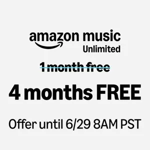 Amazon Music Unlimited 4 Months (New Subscribers and Prime Members Only)