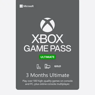 Xbox Game Pass Ultimate 3 Months New & Existing Users
