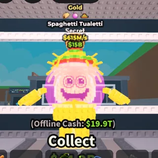 gold spaghetti Tualetti