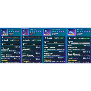 World Zero – 🗡⚕️🏹 Zero Staff, Spear & Bow 11 usd each (4 variants)