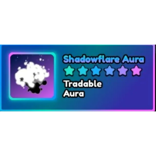 World Zero - Shadowflare (Aura) - Roblox Game Item - Gameflip