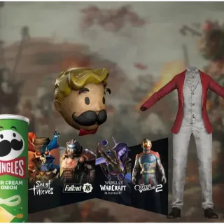 Fallout 76 x Pringles Mr. Vault Boy Outfit and Mr. Vault Boy Mascot Head Redeem Code