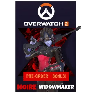 OVERWATCH Widowmaker Noire Pre Order Skin READ DESCRIPTION ALL Platforms Servers