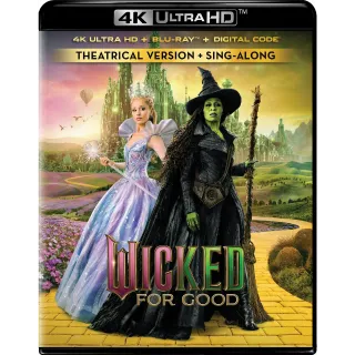 WICKED: FOR GOOD 4K UHD Digital Movie Code!!