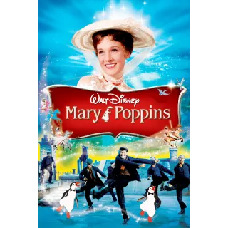 Disney Mary Poppins 50TH ANNIVERSARY EDITION HD Digital Movie Code!!