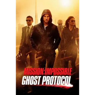 Mission: Impossible - Ghost Protocol HDX Digital Movie Code!!