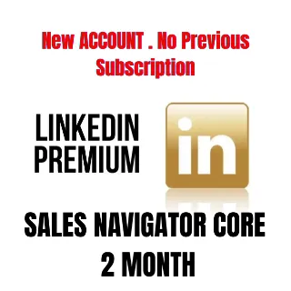 LinkedIn Premium Sales Navigator core 2 Month (New Acount)