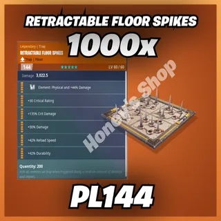 1k Retractable Floor Spikes