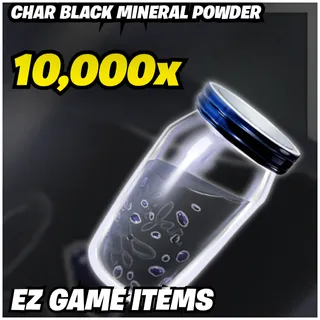 10K Char Black Mineral Powder