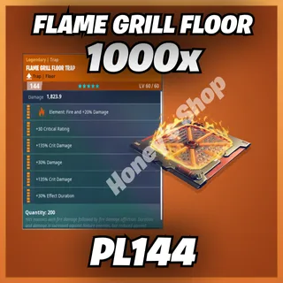 1k Flame Grill Floor