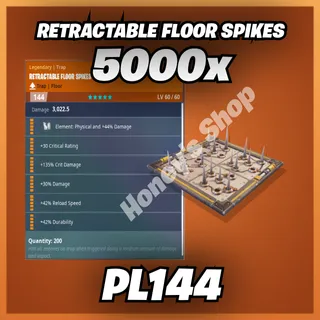 5K Retractable Floor Spikes