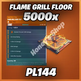 5K Flame Grill Floor