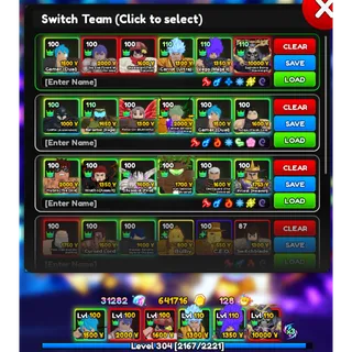 Anime Adventures Game Account 20 UNIQUE STACKED ACCOUNT