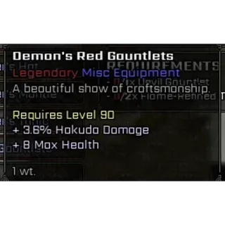 VV: ULTIMATUM DEMON'S RED GAUNTLETS