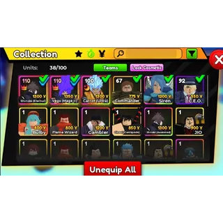 ANIME ADVENTURES ACCOUNT UNIQUE  SUPER CLEAN 