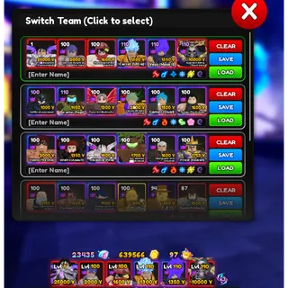 Anime Adventures Game Account STACKED ACCOUNT 