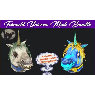 Fasnacht Glowing Unicorn Mask