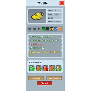 BEE SWARM WHISTLE 2% SUPER CRIT POWE