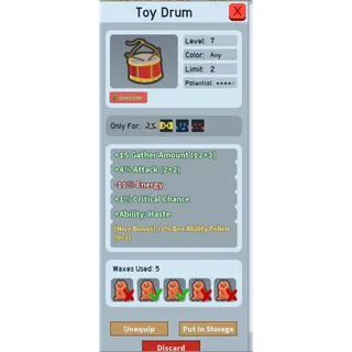 BEE SWARM TOY DRUM 2% BAP