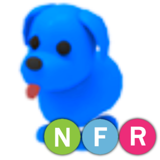 Pet | Adopt Me NFR Blue Dog - Game Items - Gameflip