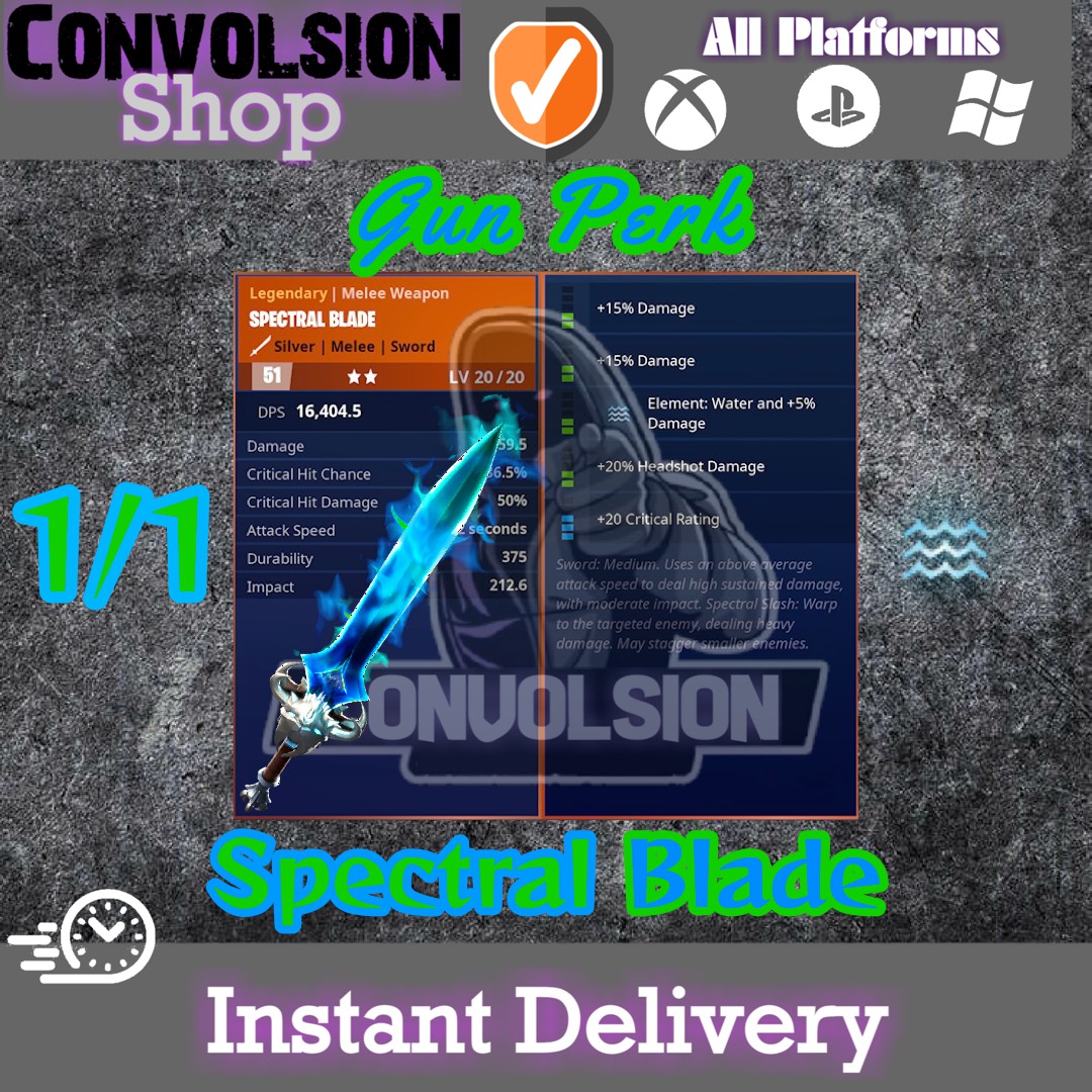 1/1 Spectral Blade PL51 Game Items Gameflip