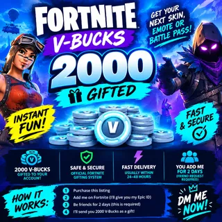 2000 V-Bucks Gift Fortnite