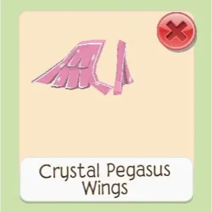 Crystal pegasus wings