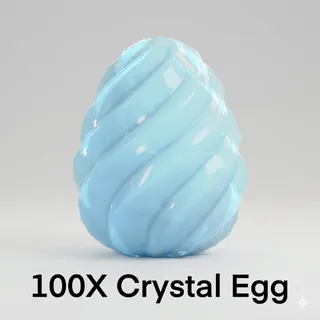 CRYSTAL EGG 100X