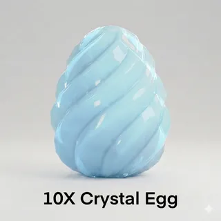 CRYSTAL EGG 10X