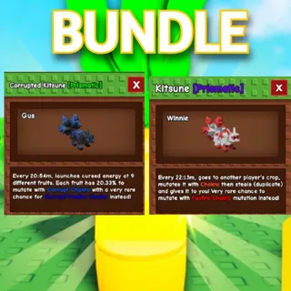 CORRUPTED KITSUNE AND KITSUNE grow a garden