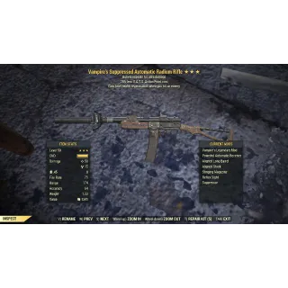 Vampire's Explosive Radium Rifle 25% Less Vats Cost