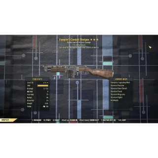 Vampire's Explosive Combat Shotgun 15% Faster Reload