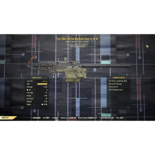 Two Shot Explosive Machine Gun .50 90% Reduced Weight