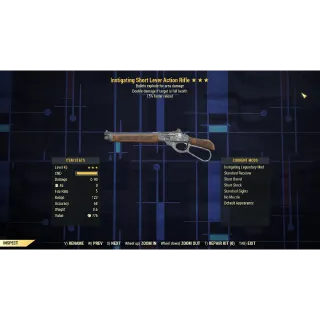 Instigating Explosive Lever Action Rifle 15% Faster Reload