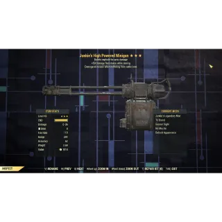 Junkie's Explosive Minigun + 50 Resist With Aim