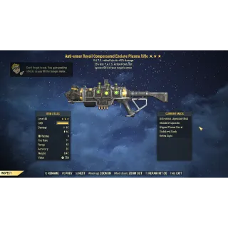 [Flamer Mod] Anti-Armor 50% Critical Hits Damage Plasma Rifle 25% Less Vats