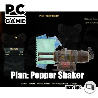 Plan | Plan: Pepper Shaker