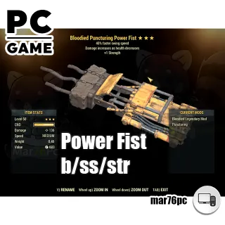 Weapon | power fist b/ss/str