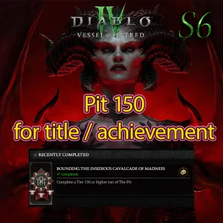 Pit 150 Title/Achievement – One Run