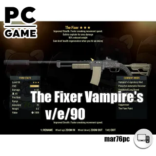Weapon | The Fixer Vampire's