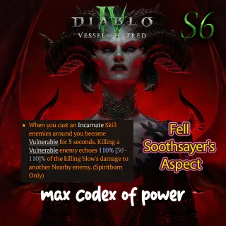 Fell Soothsayer's Aspect - Diablo iv